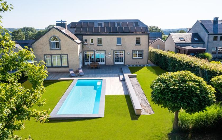 jardin maison piscine belgique